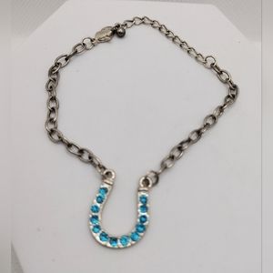 Fashion Lucky Horseshoe Blue Bracelet